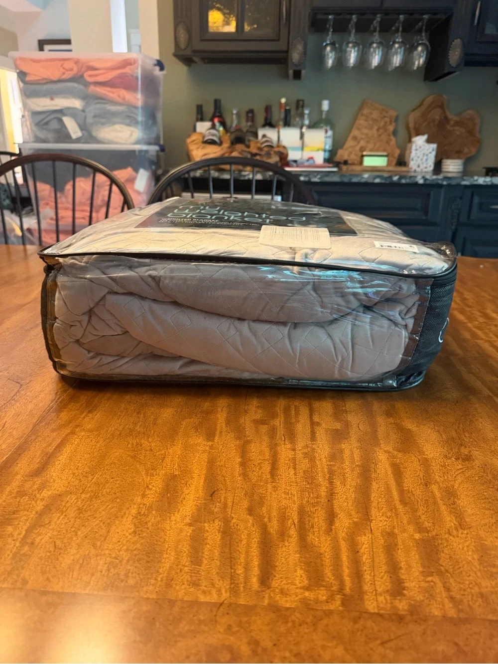 BLOOMINGDALE’s  My Weighted Blanket Grey 15 lbs 48x72 Twin